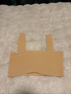 Zara Nude Square-Neck Crop Top